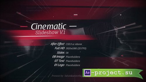 Videohive: Cinematic Slideshow V.1 - Project for After Effects 