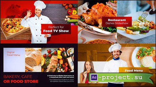 Videohive: Food Slideshow 23084172 - Project for After Effects 
