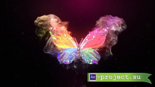 Videohive: Glowing Butterfly Logo Reveal - Project for After Effects 