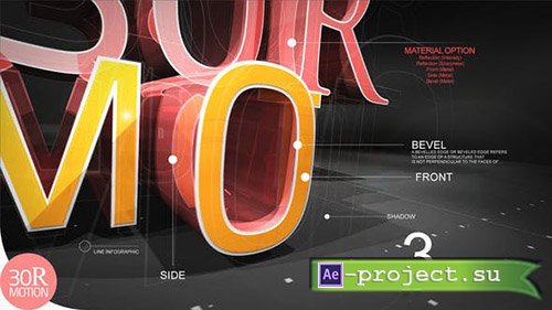 Videohive: 3D Text Reveal 22757661 - Project for After Effects 