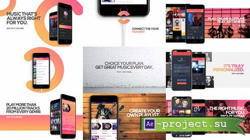 Videohive: Music App Promo 11987620 - Project for After Effects 