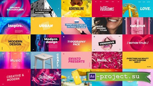 Videohive: Typography Pack 23393332 - Project for After Effects 