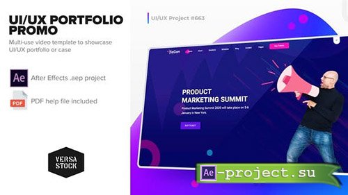 Videohive: UI/UX Portfolio Promo - Project for After Effects 