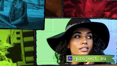Contrast Slideshow - Comic Style - After Effects Templates