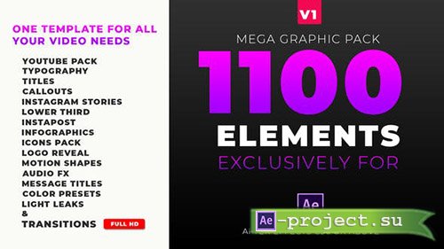 Videohive: Mega Graphics Pack 23431047 - Project for After Effects 