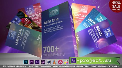 Videohive: 700 Video Creation Suite V2 - Presets Package After Effects & Premiere Pro