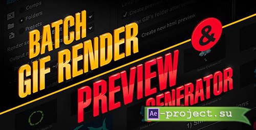 Videohive: aw_PreviewGenerator | After Effects Script V.1.6 