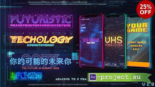 Videohive: Cyberpack Titles // Stories - Project for After Effects 