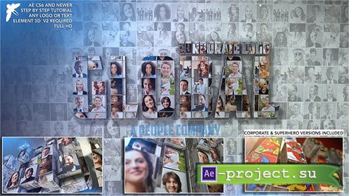 Videohive: Corporate Mosaic Logo 23392349 - Project for After Effects 