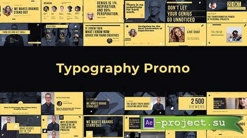 Videohive: Typography Promo 22855213 - Project for After Effects 