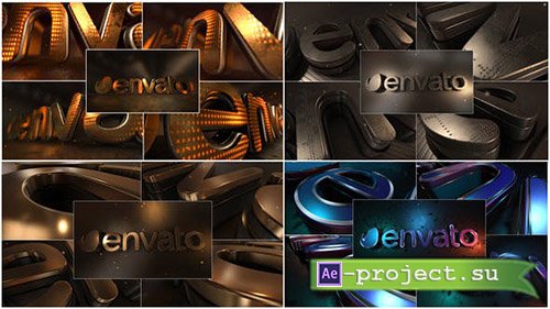 Videohive: LED Gold Title - Project for After Effects 