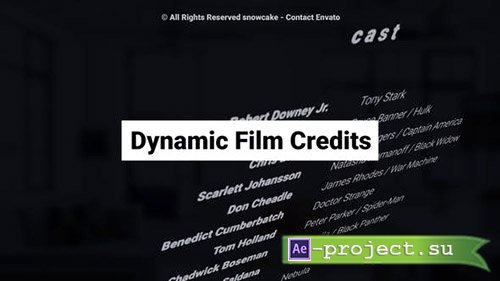 Videohive: Dynamic Film Credits - Project for After Effects 