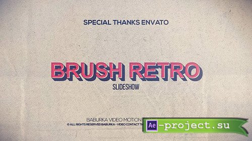 Videohive: Brush Retro Slideshow - Project for After Effects 