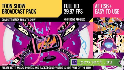 Videohive: ToonShow (Broadcast Pack) - Project for After Effects 