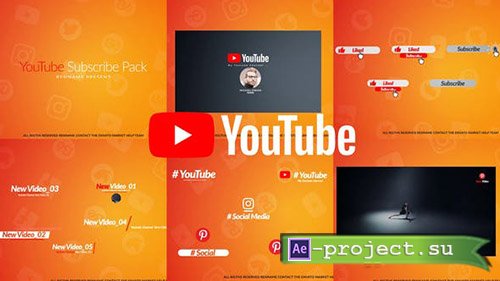 VideoHive: YouTube Subscribe Pack 23294966 - Project for After Effects