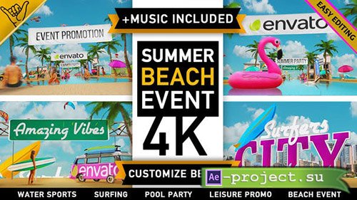 Videohive: Summer Beach - Holiday Resort Party Event - Project for After Effects 