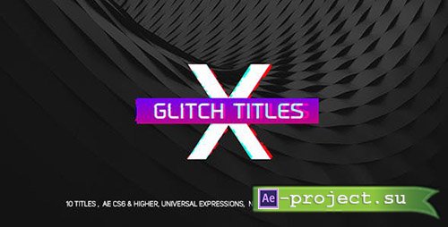 Videohive: Gradient Glitch Titles - Project for After Effects 