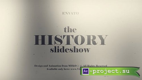 Videohive:  History Slideshow 23110705 - Project for After Effects