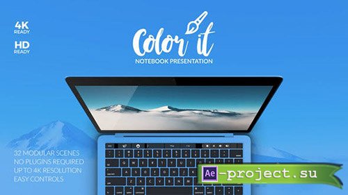 Videohive: Color it - Notebook Presentation - Project for After Effects