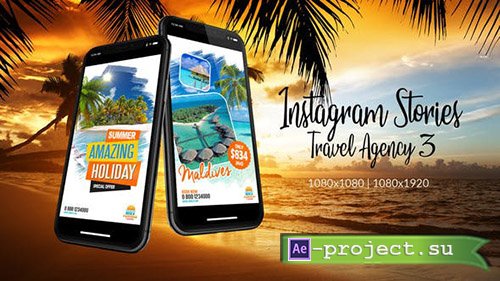 Videohive: Instagram Stories Travel Agency 3 - Project for After Effects 