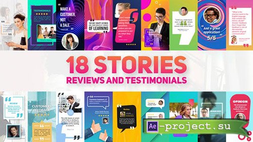 Videohive: Reviews And Testimonials Insta Pack - Project for After Effects