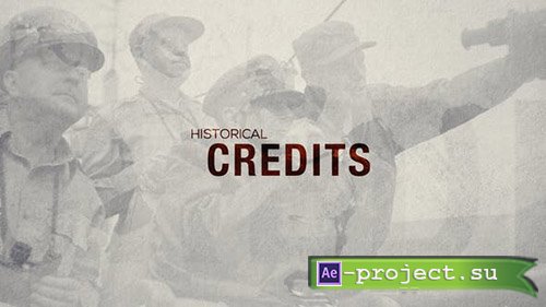 Videohive: Historical Credits 23352836 - Project for After Effects 