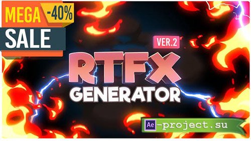 Videohive: RTFX Generator [1000 FX elements] v.2.0 - Project & Script for After Effects
