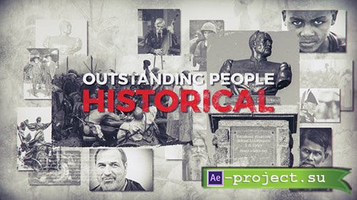 Videohive: Historical // Outstanding People - Project for After Effects 