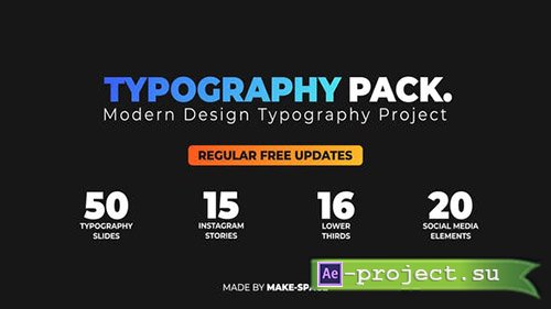 Videohive: Typography Design Pack - Project for After Effects 