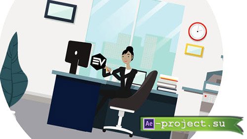 Videohive: Character Business Logo reveal v.1 - Project for After Effects 