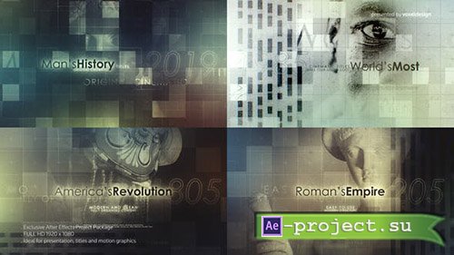 Videohive: Men's History Timeline - Project for After Effects 