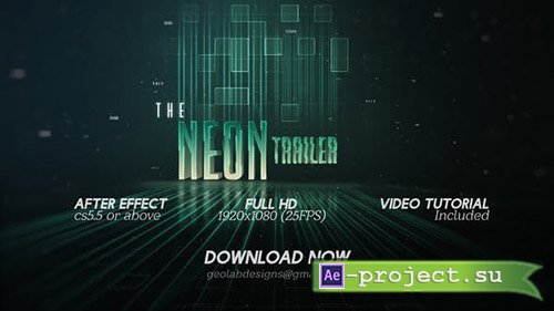 Videohive: The Neon Trailer - Project for After Effects 