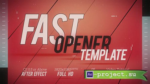 Videohive: Fast Opener Template 2 - Project for After Effects 