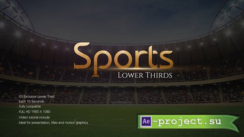 Videohive: Sports Lower Third 22036411 - Project for After Effects 