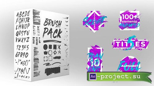 Videohive: Brush Pack 22634602 - Project for After Effects 