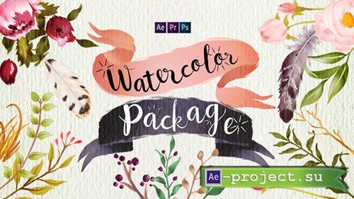 Videohive: Handwriting Watercolor Package - Project for After Effects 