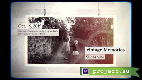 Videohive: Vintage Memories Slideshow 23354348- Project for After Effects 