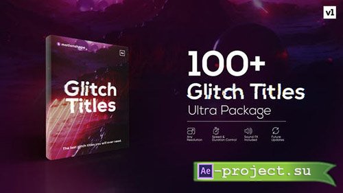 Videohive: Glitch Titles Pack - Project for After Effects 