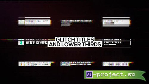 VideoHive: Glitch Titles and Lower Thirds - After Effects Templates