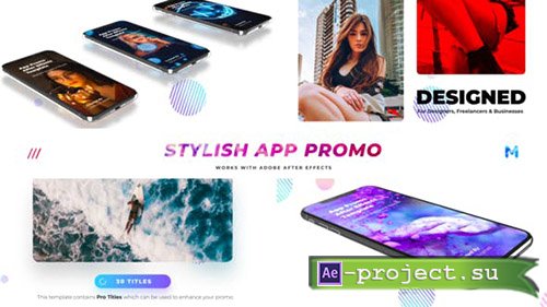 Videohive: Stylish App Promo - Project for After Effects 