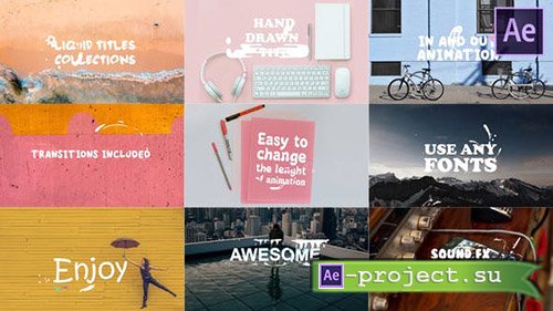 Videohive: Liquid Titles Collection | After Effects Template