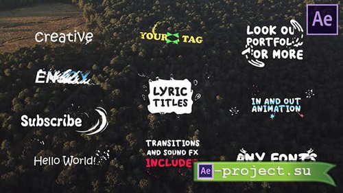 Videohive: Lyric Titles | After Effects Template