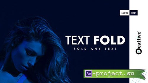 Videohive: Text Fold - Project for After Effects 