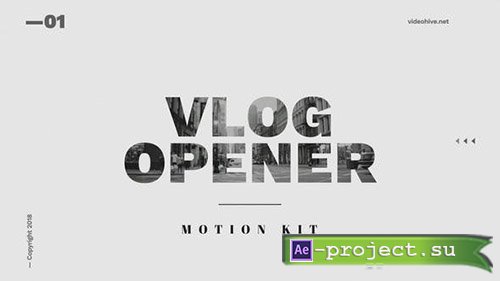 Videohive: Vlog Opener - Project for After Effects