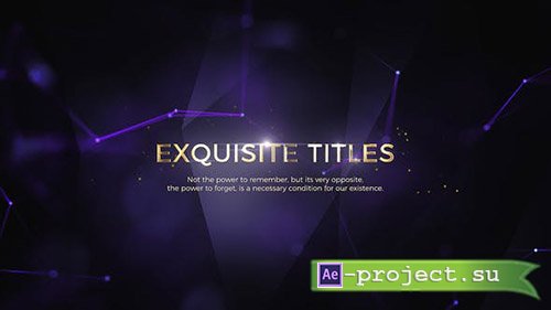 Videohive: Exquisite Titles - Project for After Effects 