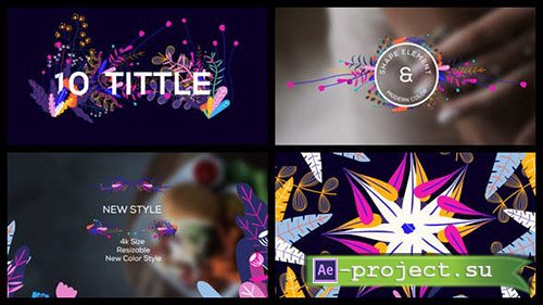 Videohive: Modern Floral Pack - Project for After Effects 