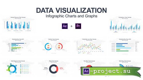 Videohive: Data Visualization - Infographic Charts and Graphs - Project for After Effects & For Premiere Pro