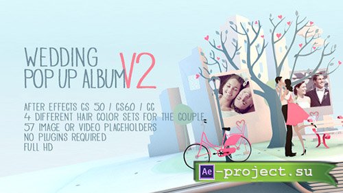 Videohive: Wedding Pop Up Album | Special Events V2 - Project for After Effects 