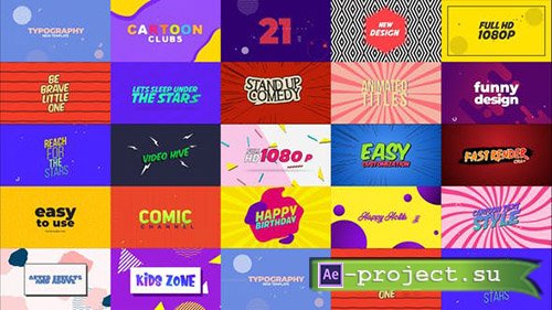 Videohive: Dynamic Cartoon Titles V.2 - Project for After Effects 