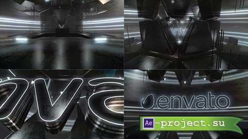 Videohive: Cyber Dark Neon Logo Reveal - Project for After Effects 